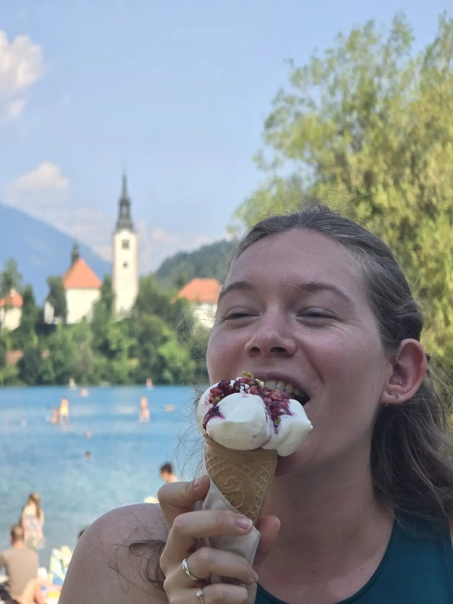 Glace devant le château de Berne