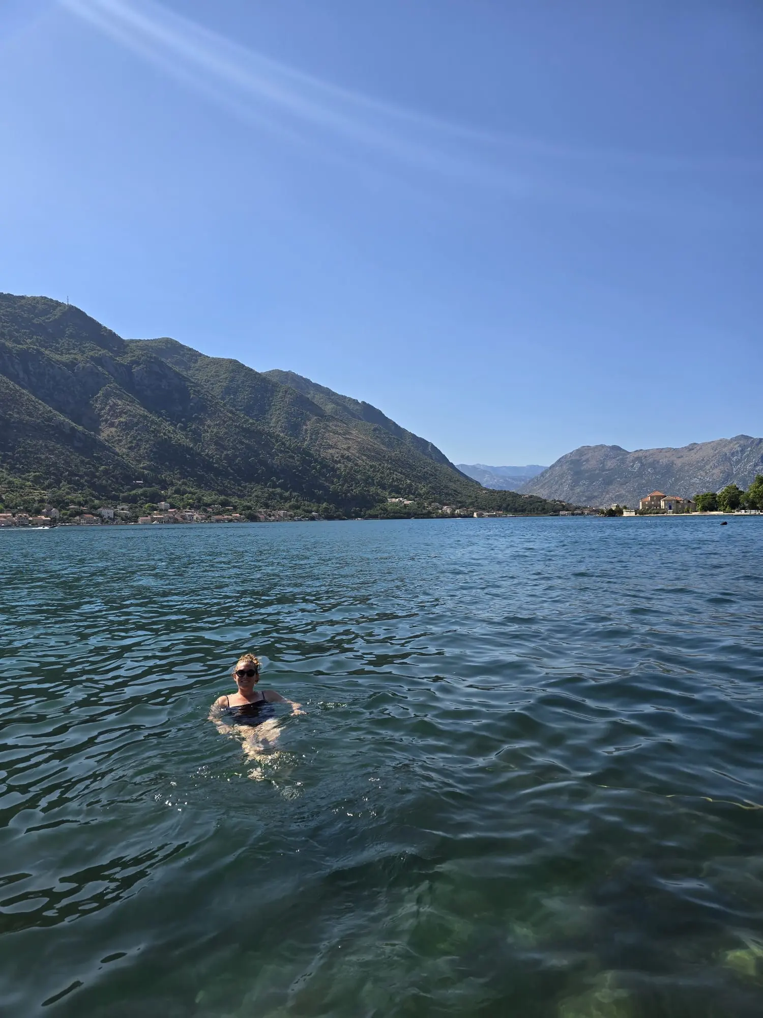 Pause raffraichissante dans la baie