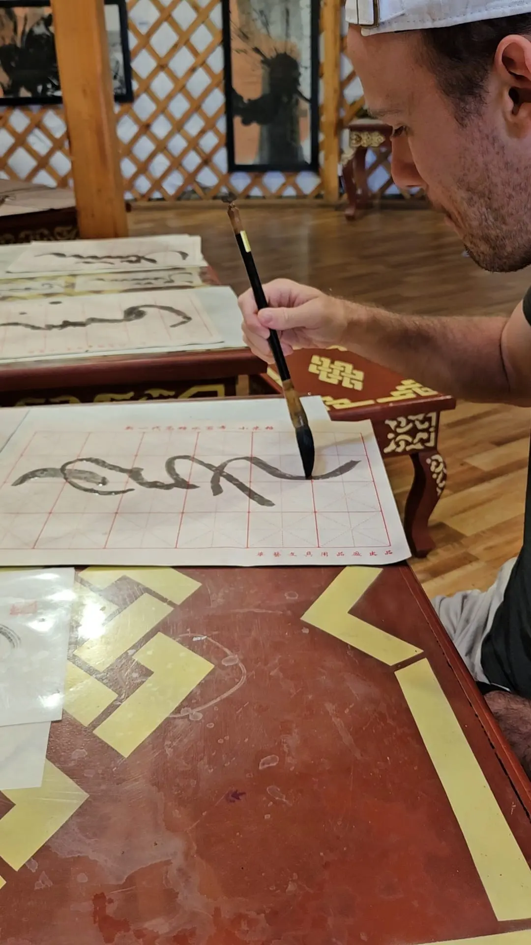 Quentin apprenti calligraphe