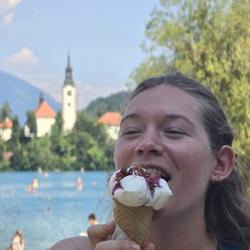 Glace devant le château de Berne